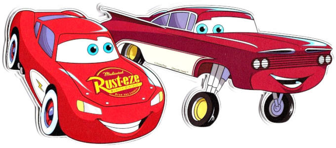 File:Cars Supercharged 2D Lightning McQueen Ramone art.png