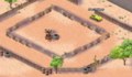 The jail after they escaped