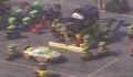 Brian Spark in his pits during the opening race of Cars 3