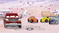 A racer very similar to Royce in the Cars on the Road Happy Meal PowerUp.