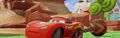 Lightning McQueen towing a Towable Wrecking Ball.