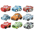 Prototypes of Lightning McQueen with Racing Wheels, Ernie Gearson, Billy Oilchanger, Professor Z, Grem, Finn McMissile, Chick Hicks and Kevin Shiftright
