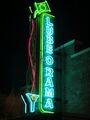 Neon sign.