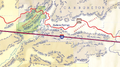 Interstate 40 on the map.
