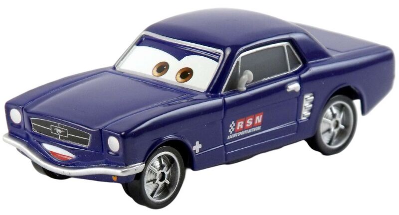 File:Brent Mustangburger diecast (unibody).jpg