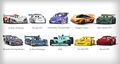 Concept art of a Giugiaro Namir in The Art of Cars 2