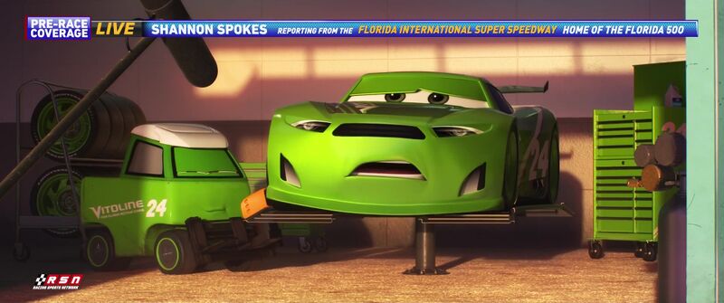 File:Cars 3 Chase Racelott interviewed.jpg
