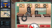 GeoXplor in Luigi's Tire Toss minigame.
