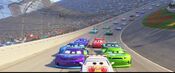 Pat Traxson's first appearence on-screen in Cars 3